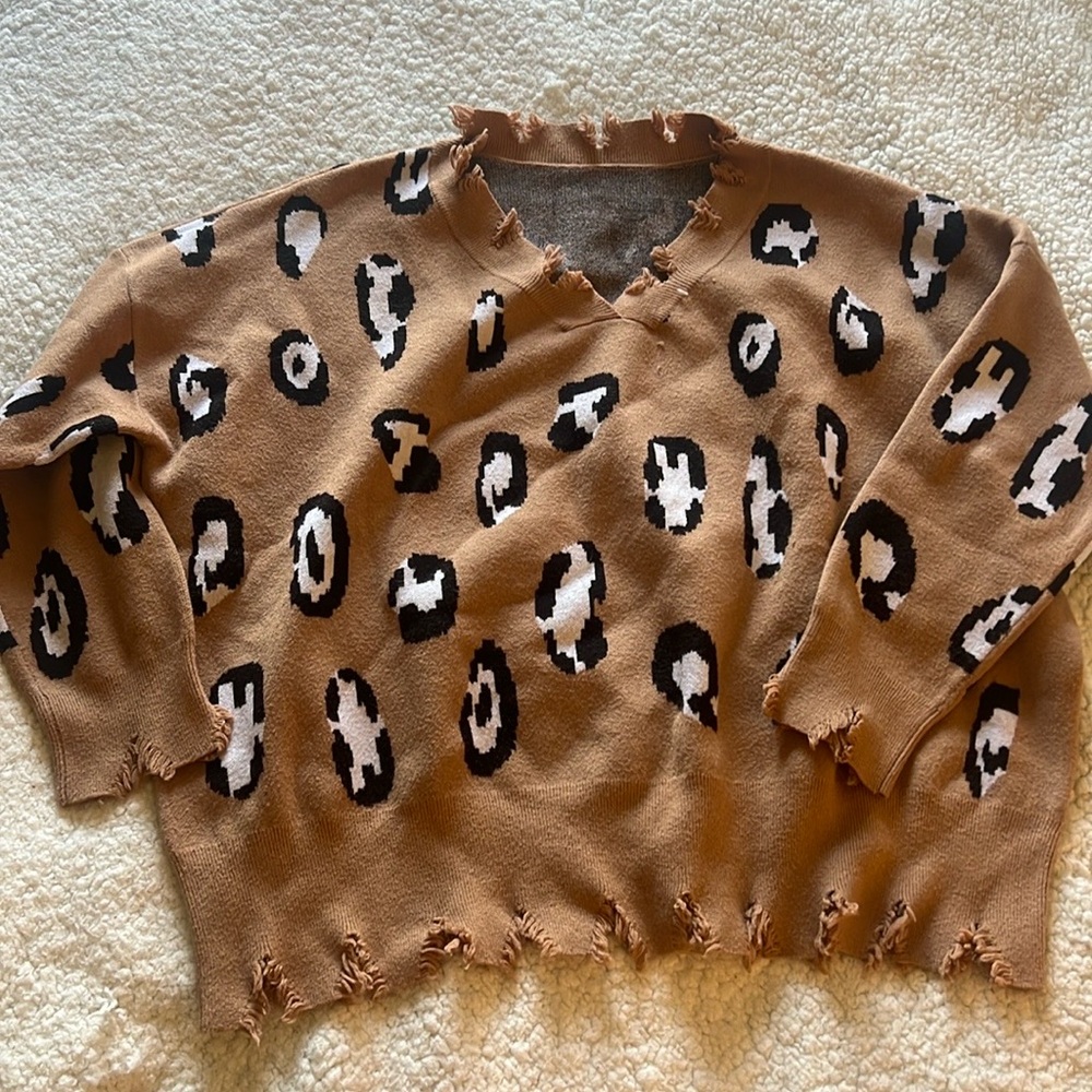 Animal Print Sweater